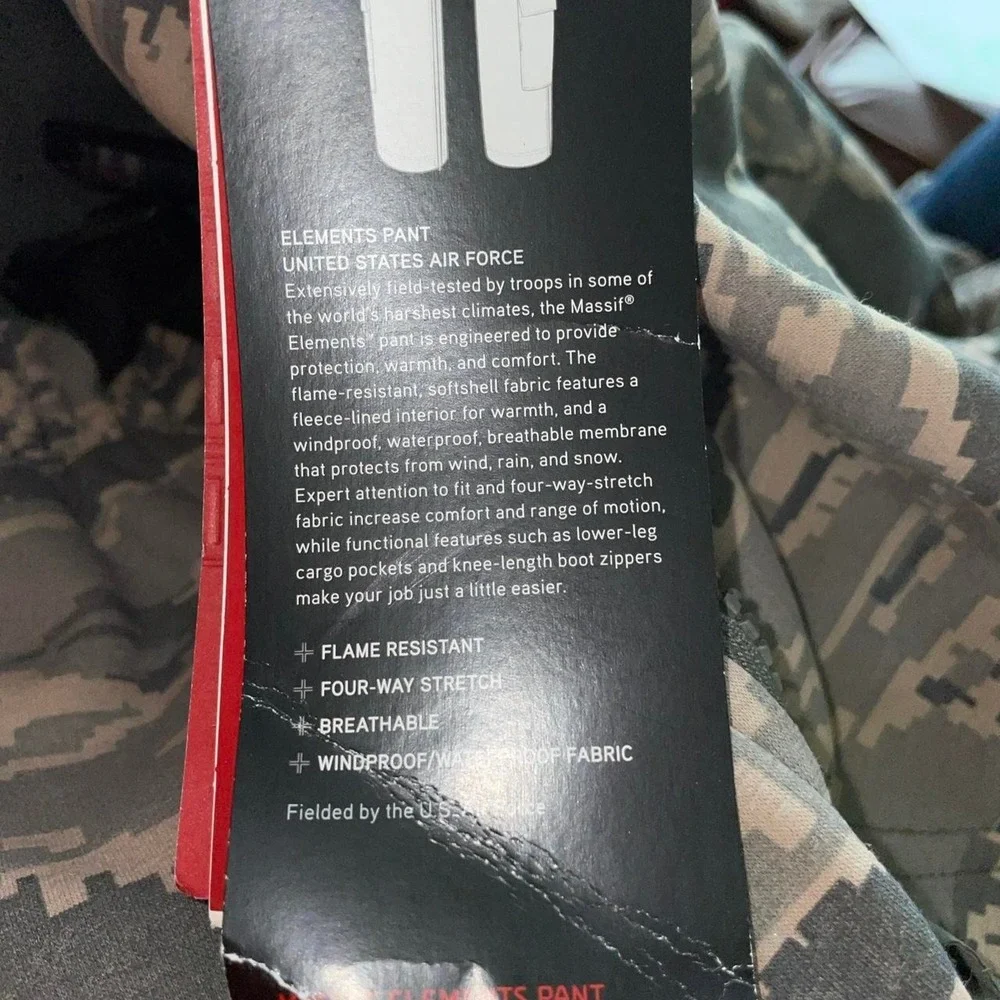 massif elements flame resistant ABU tiger stripe digital camo tactical pants